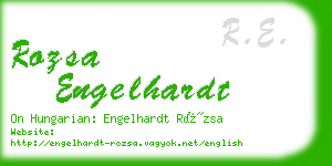 rozsa engelhardt business card